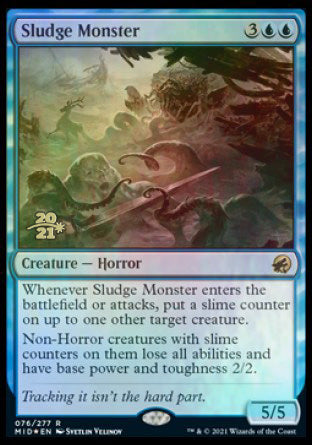 Sludge Monster [Innistrad: Midnight Hunt Prerelease Promos] | Gamers Paradise