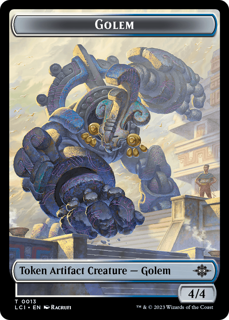 Gnome // Golem Double-Sided Token [The Lost Caverns of Ixalan Tokens] | Gamers Paradise