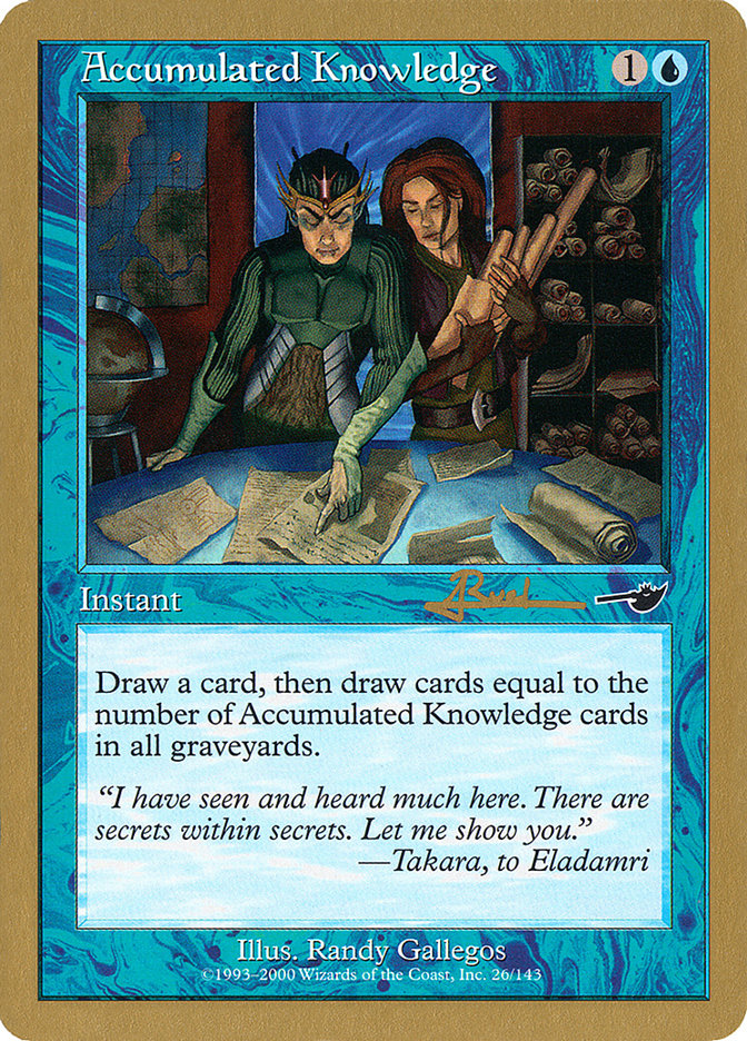 Accumulated Knowledge (Antoine Ruel) [World Championship Decks 2001] | Gamers Paradise