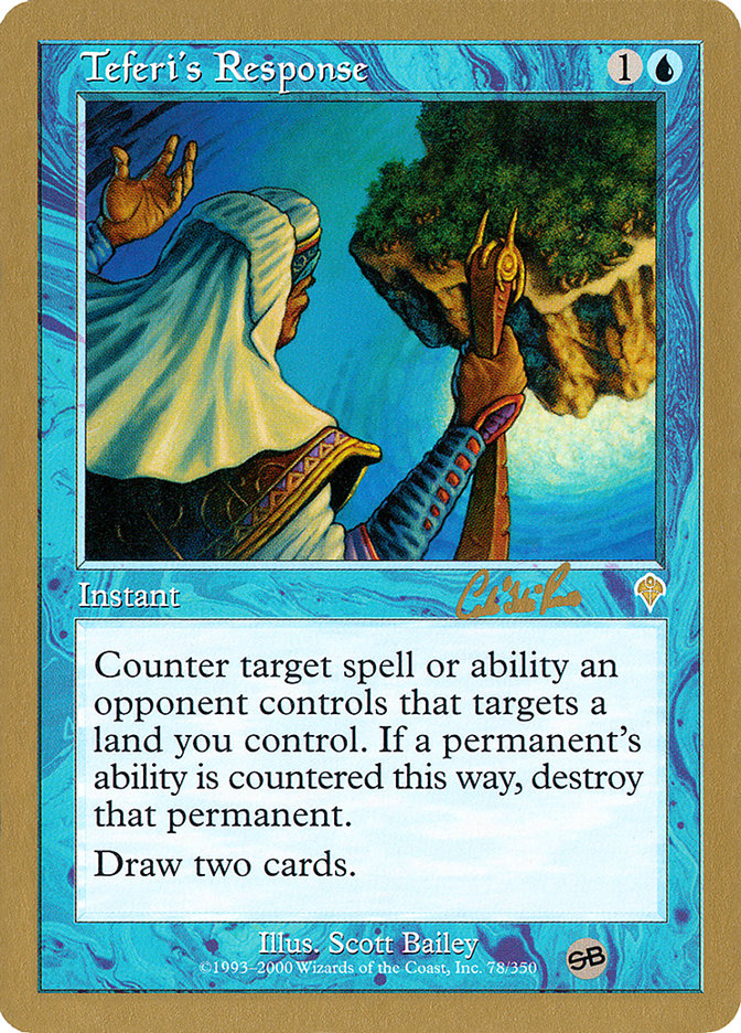 Teferi's Response (Carlos Romao) (SB) [World Championship Decks 2002] | Gamers Paradise