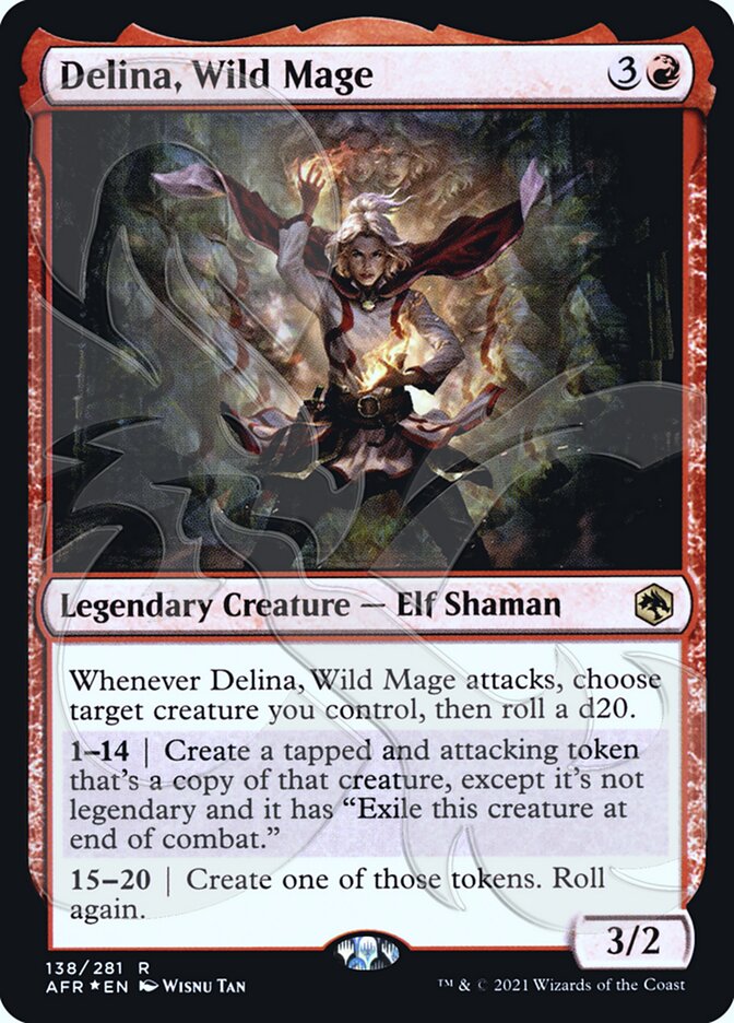 Delina, Wild Mage (Ampersand Promo) [Dungeons & Dragons: Adventures in the Forgotten Realms Promos] | Gamers Paradise