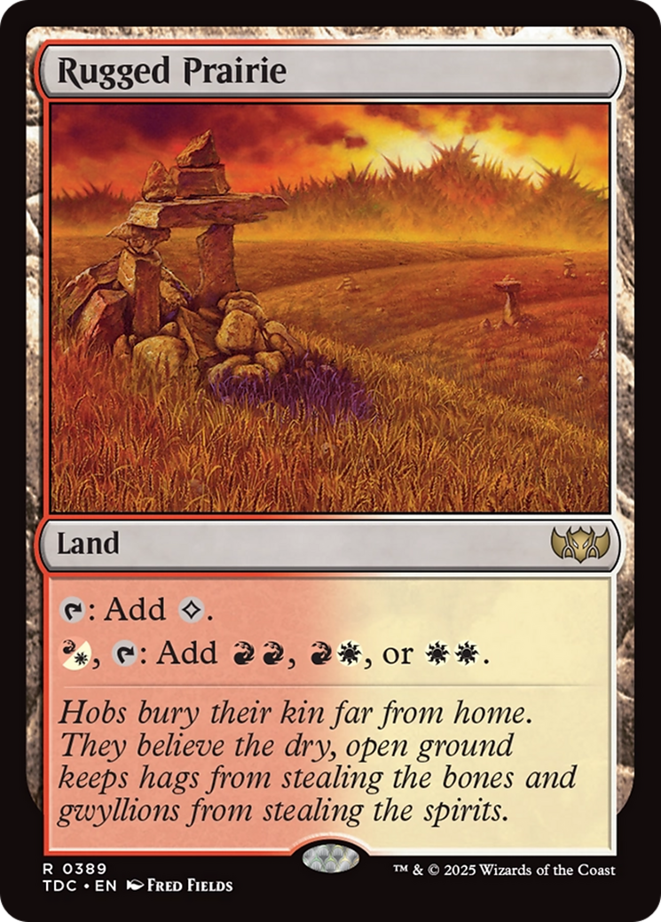Rugged Prairie [Tarkir: Dragonstorm Commander] | Gamers Paradise