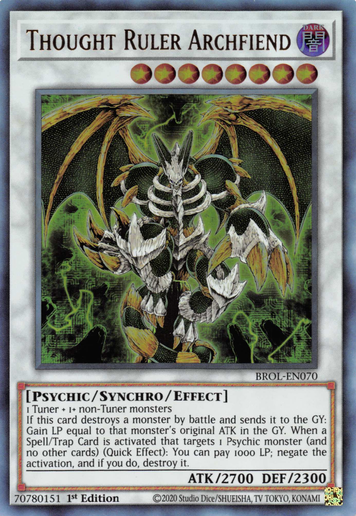 Thought Ruler Archfiend [BROL-EN070] Ultra Rare | Gamers Paradise