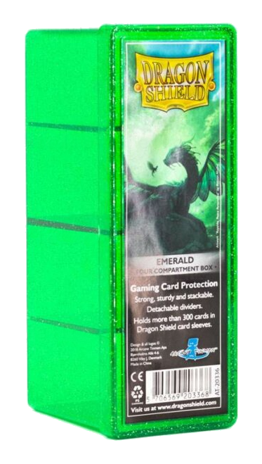 Dragon Shield: Four-Compartment Deck Box - Emerald | Gamers Paradise
