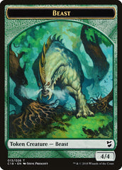 Cat Warrior // Beast (013) Double-Sided Token [Commander 2018 Tokens] | Gamers Paradise