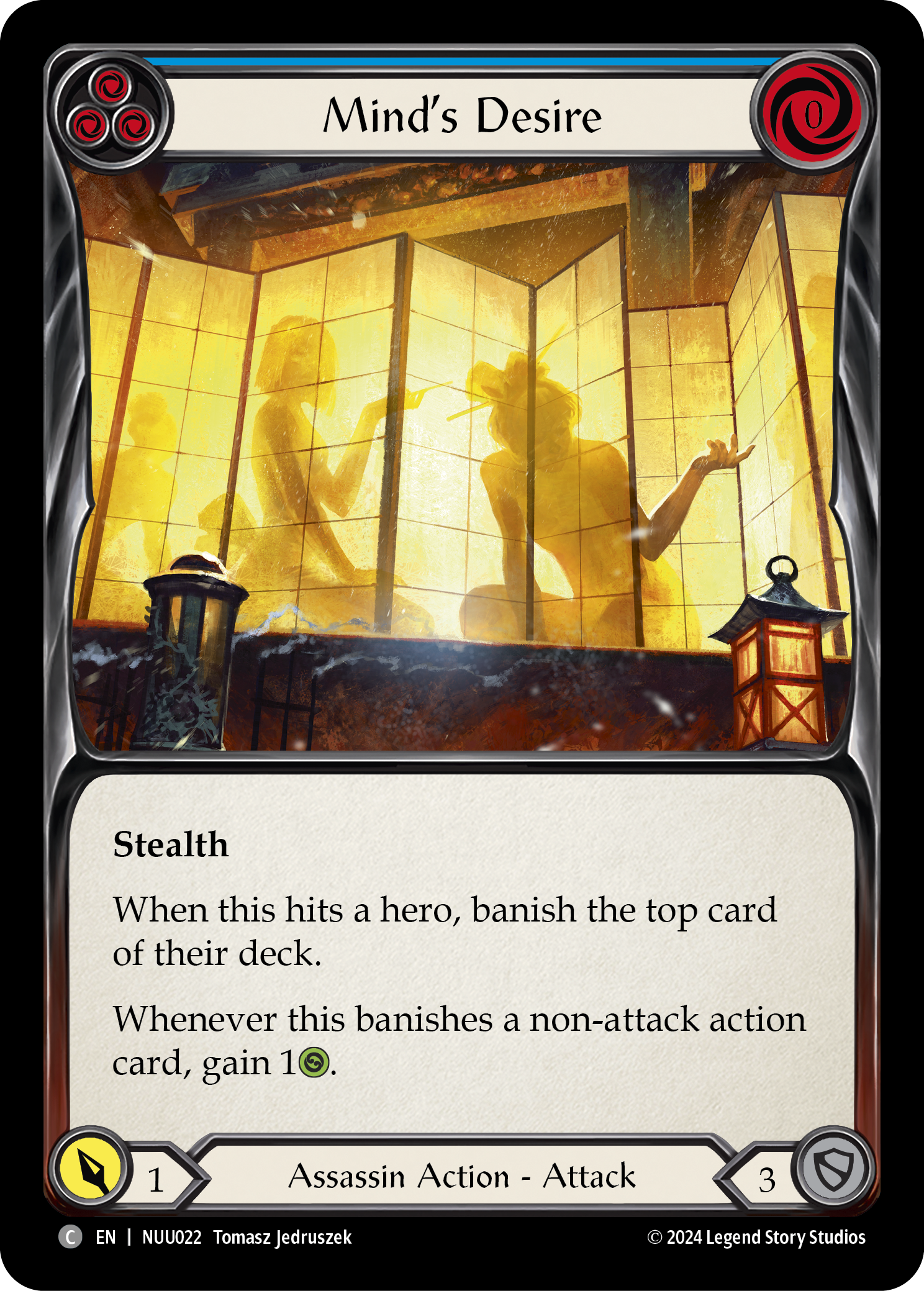 Mind's Desire (Blue) [NUU022] (Part the Mistveil Nuu Blitz Deck) | Gamers Paradise