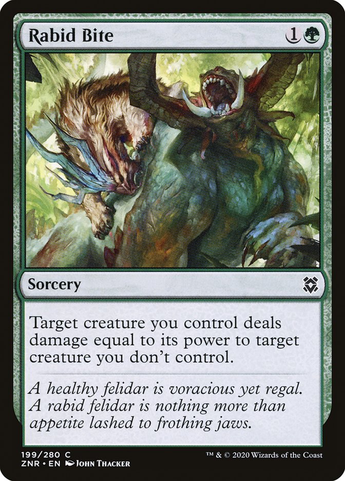 Rabid Bite [Zendikar Rising] | Gamers Paradise