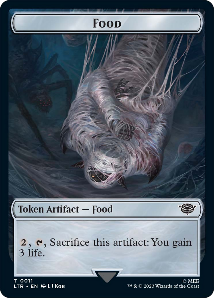 Ballistic Boulder // Food Token (11) Double-Sided Token [The Lord of the Rings: Tales of Middle-Earth Tokens] | Gamers Paradise