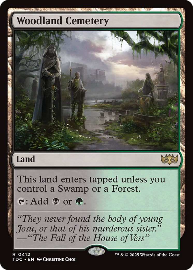 Woodland Cemetery [Tarkir: Dragonstorm Commander] | Gamers Paradise