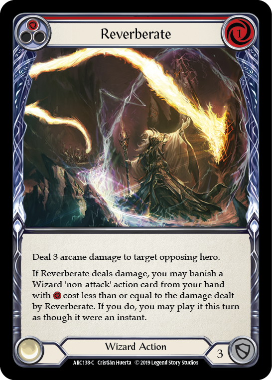 Reverberate (Red) [ARC138-C] (Arcane Rising)  1st Edition Normal | Gamers Paradise