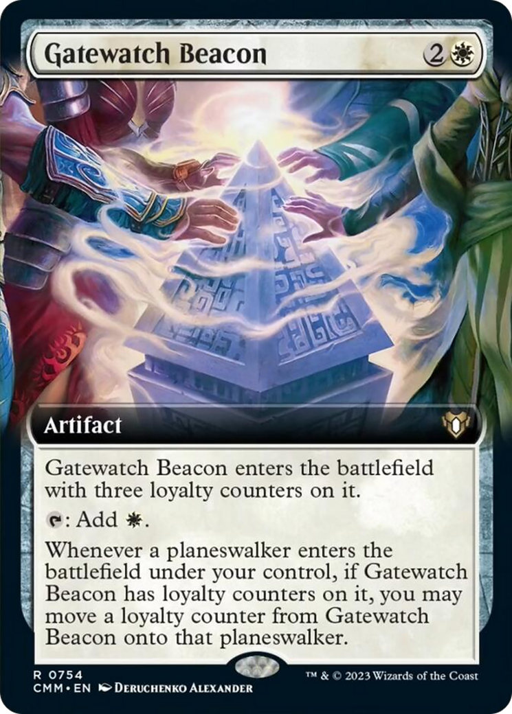 Gatewatch Beacon (Extended Art) [Commander Masters] | Gamers Paradise