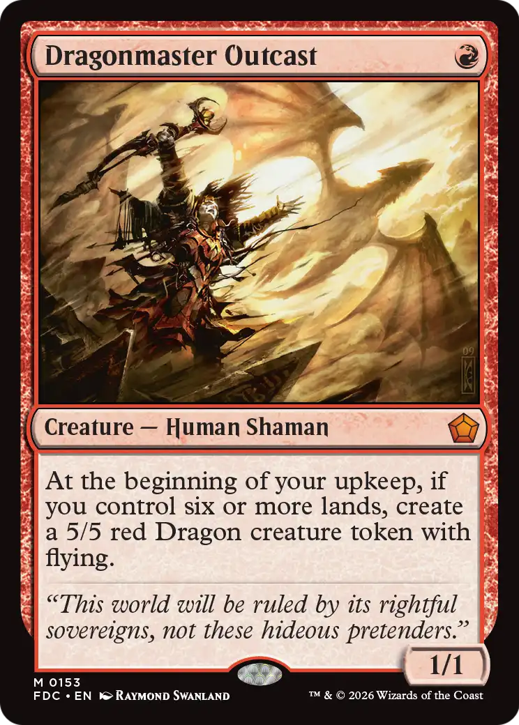 Dragonmaster Outcast [Foundations Commander] | Gamers Paradise