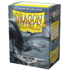 Dragon Shield: Standard 100ct Sleeves - Silver (Non-Glare Matte) | Gamers Paradise