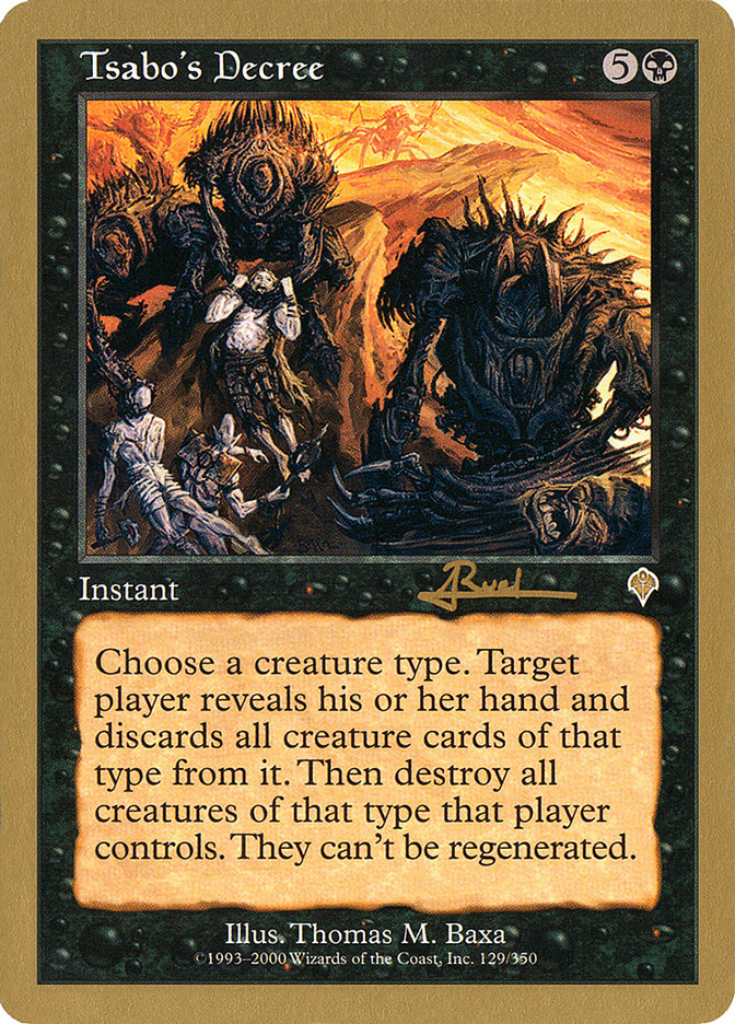 Tsabo's Decree (Antoine Ruel) [World Championship Decks 2001] | Gamers Paradise