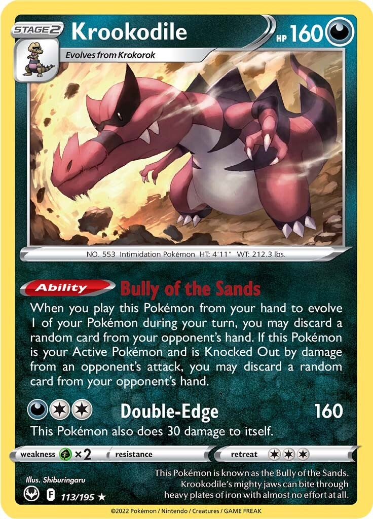 Krookodile (113/195) [Sword & Shield: Silver Tempest] | Gamers Paradise
