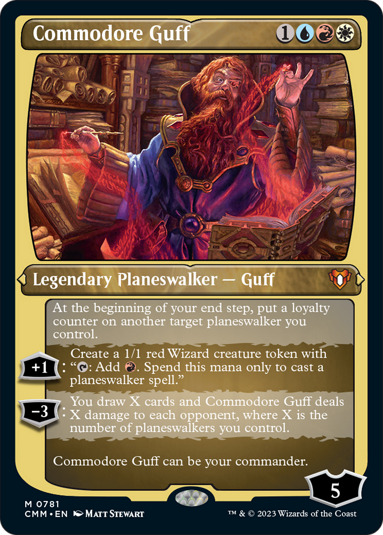 Commodore Guff (Display Commander) (Foil Etched) [Commander Masters] | Gamers Paradise