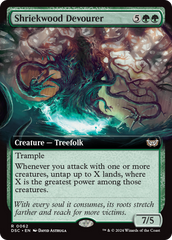 Shriekwood Devourer (Extended Art) [Duskmourn: House of Horror Commander] | Gamers Paradise