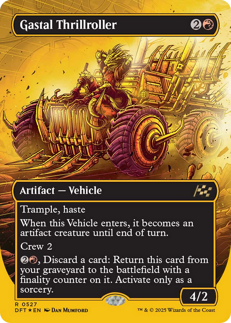 Gastal Thrillroller (Borderless) (First-Place Foil) [Aetherdrift] | Gamers Paradise