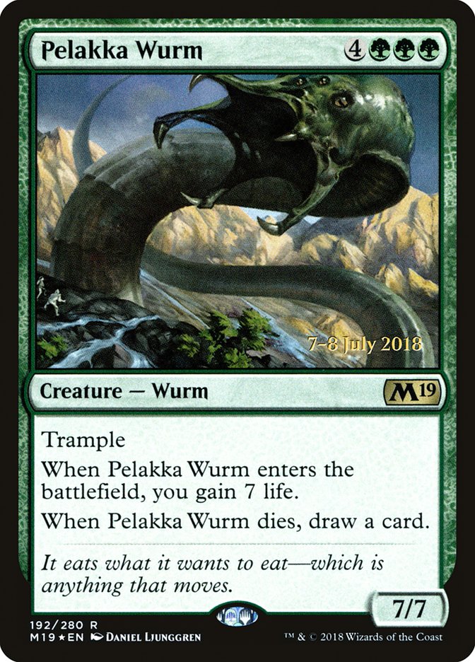 Pelakka Wurm [Core Set 2019 Prerelease Promos] | Gamers Paradise