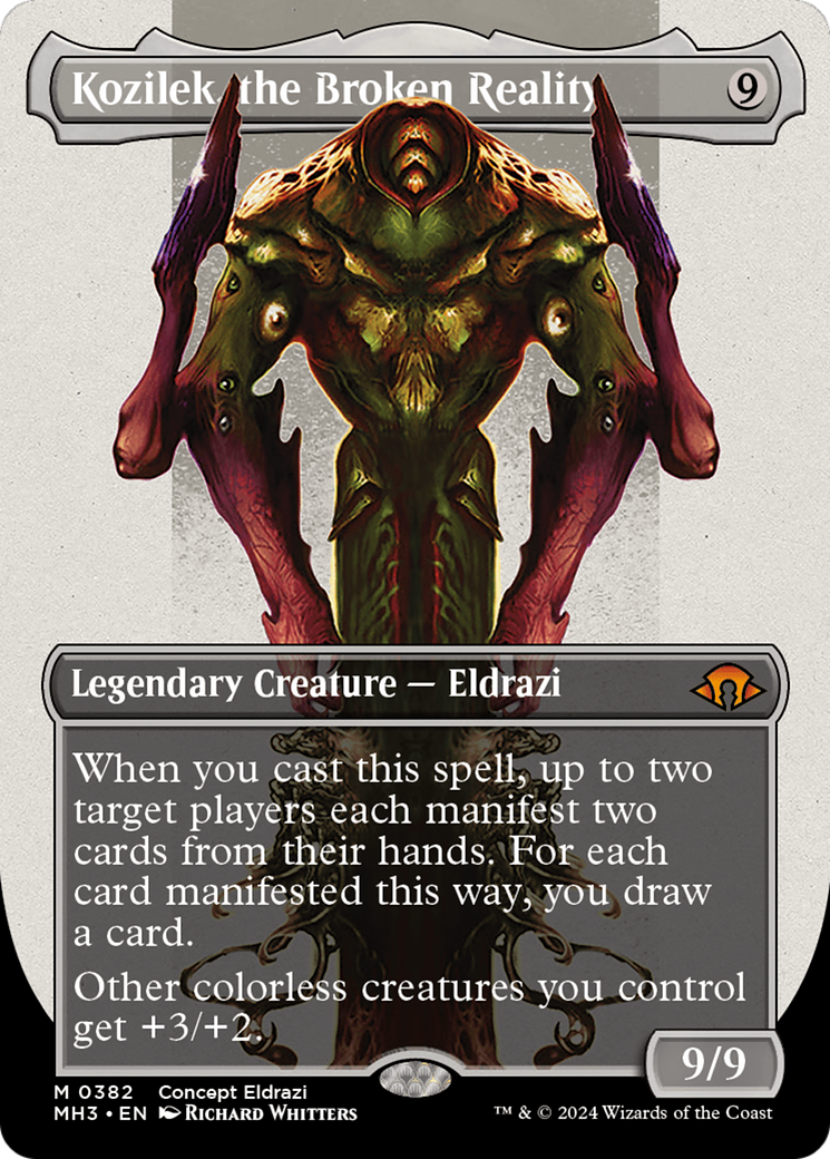 Kozilek, the Broken Reality (Borderless) (Serialized) [Modern Horizons 3] | Gamers Paradise