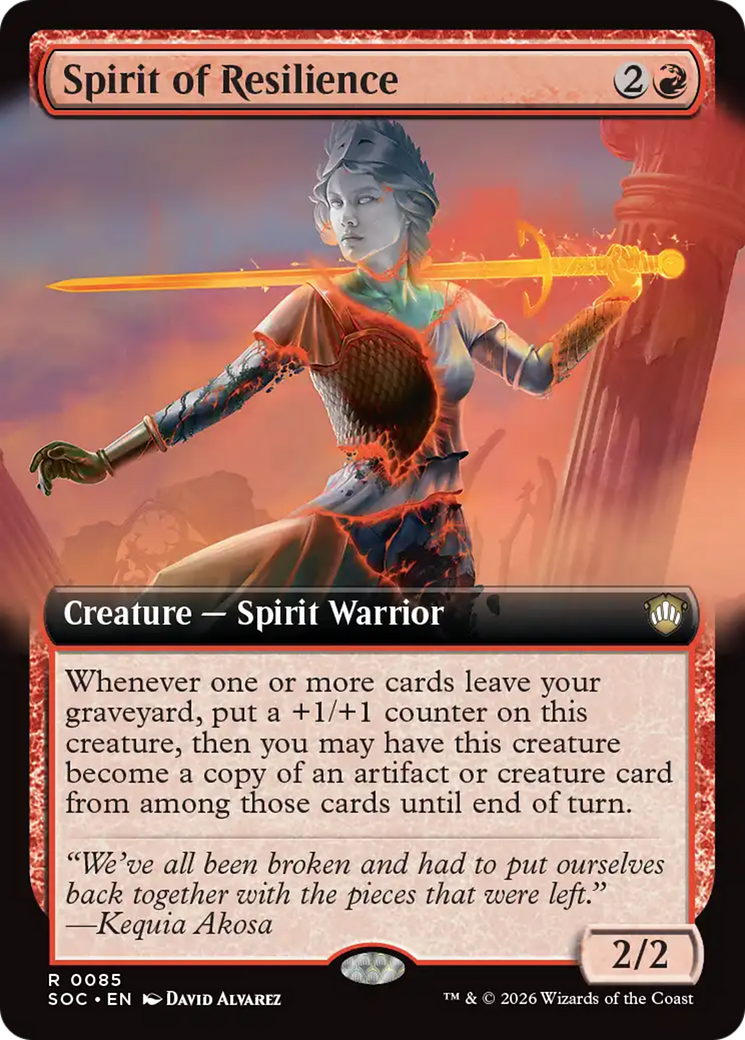 Spirit of Resilience (Extended Art) [Secrets of Strixhaven Commander] | Gamers Paradise