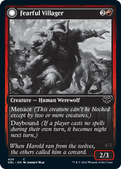 Fearful Villager // Fearsome Werewolf [Innistrad: Double Feature] | Gamers Paradise
