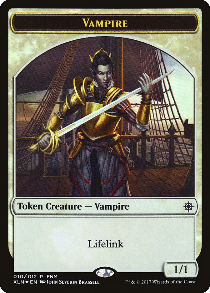 Vampire // Treasure Double-Sided Token [Friday Night Magic 2017] | Gamers Paradise