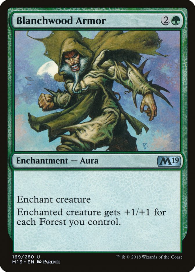 Blanchwood Armor [Core Set 2019] | Gamers Paradise