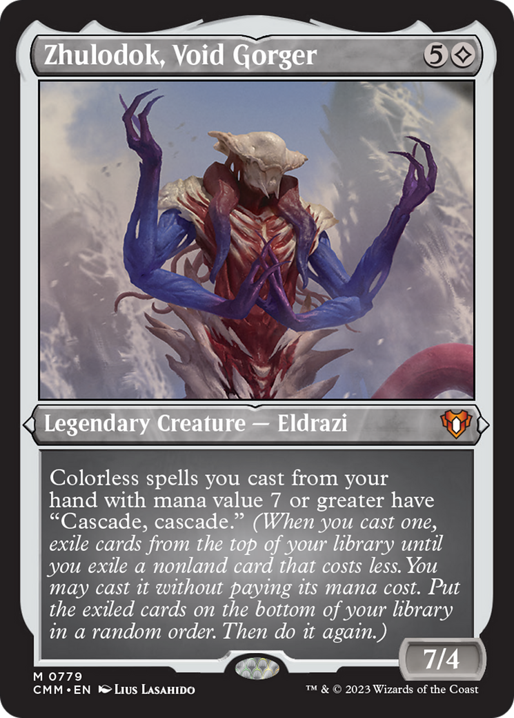 Zhulodok, Void Gorger (Display Commander) (Foil Etched) [Commander Masters] | Gamers Paradise