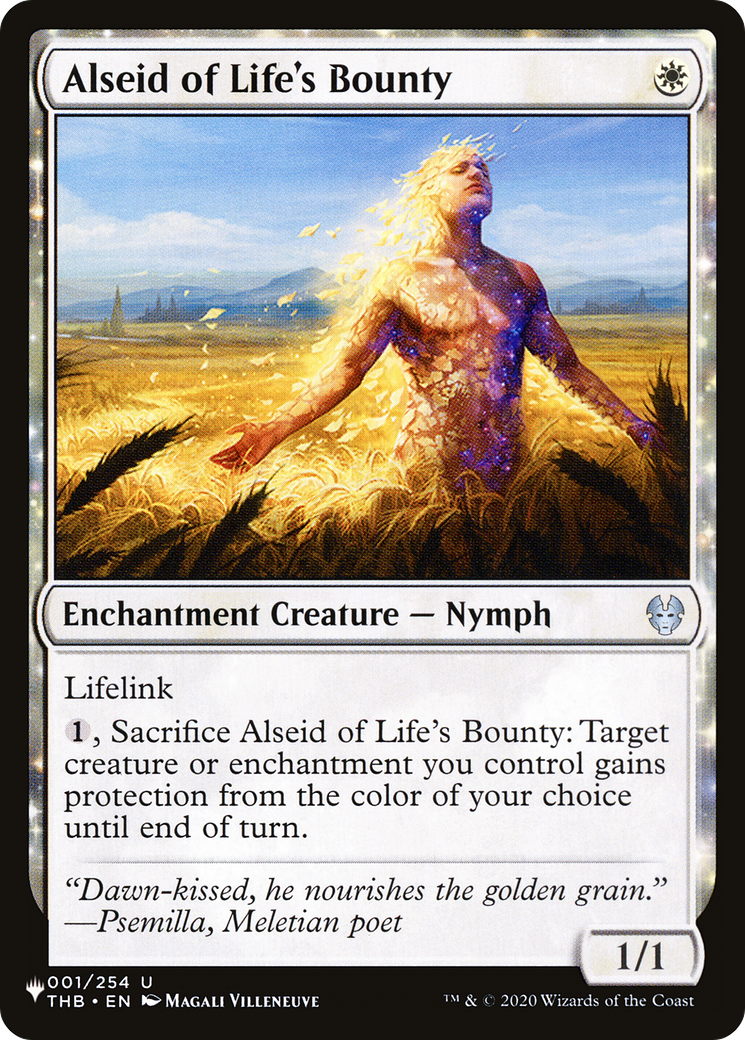 Alseid of Life's Bounty [The List Reprints] | Gamers Paradise