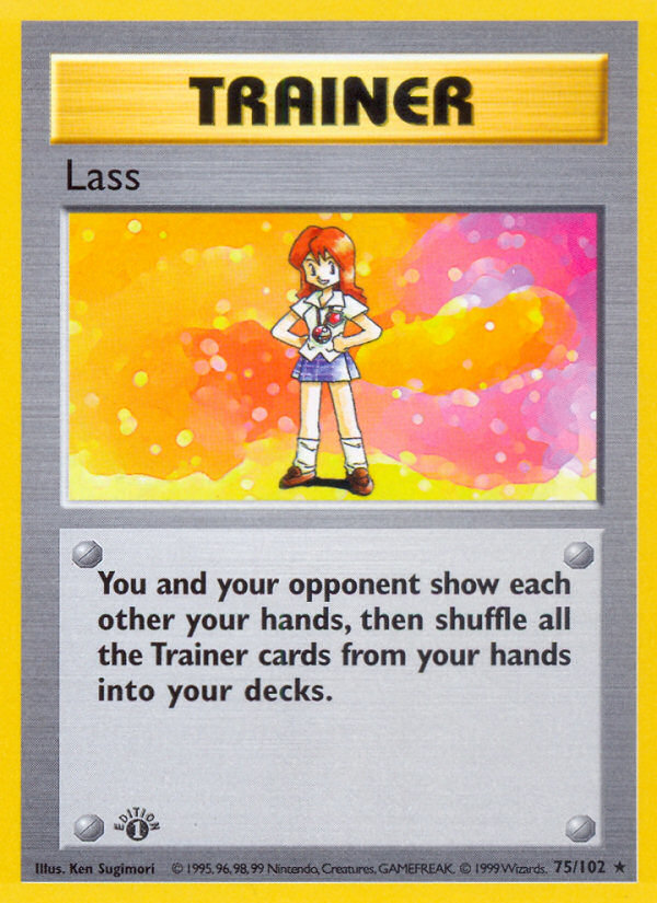 Lass (75/102) (Shadowless) [Base Set 1st Edition] | Gamers Paradise