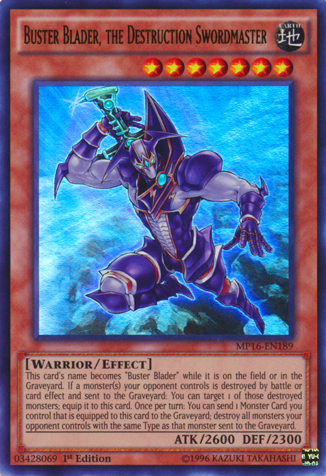 Buster Blader, the Destruction Swordmaster [MP16-EN189] Ultra Rare | Gamers Paradise