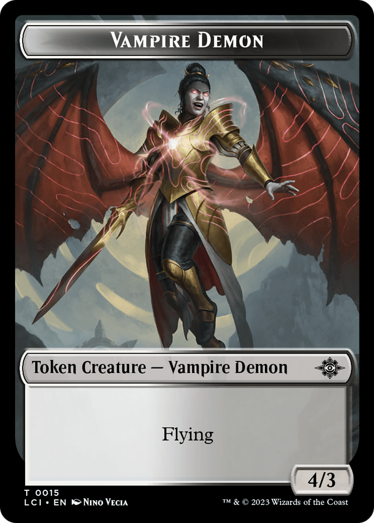 Vampire Demon Token [The Lost Caverns of Ixalan Tokens] | Gamers Paradise