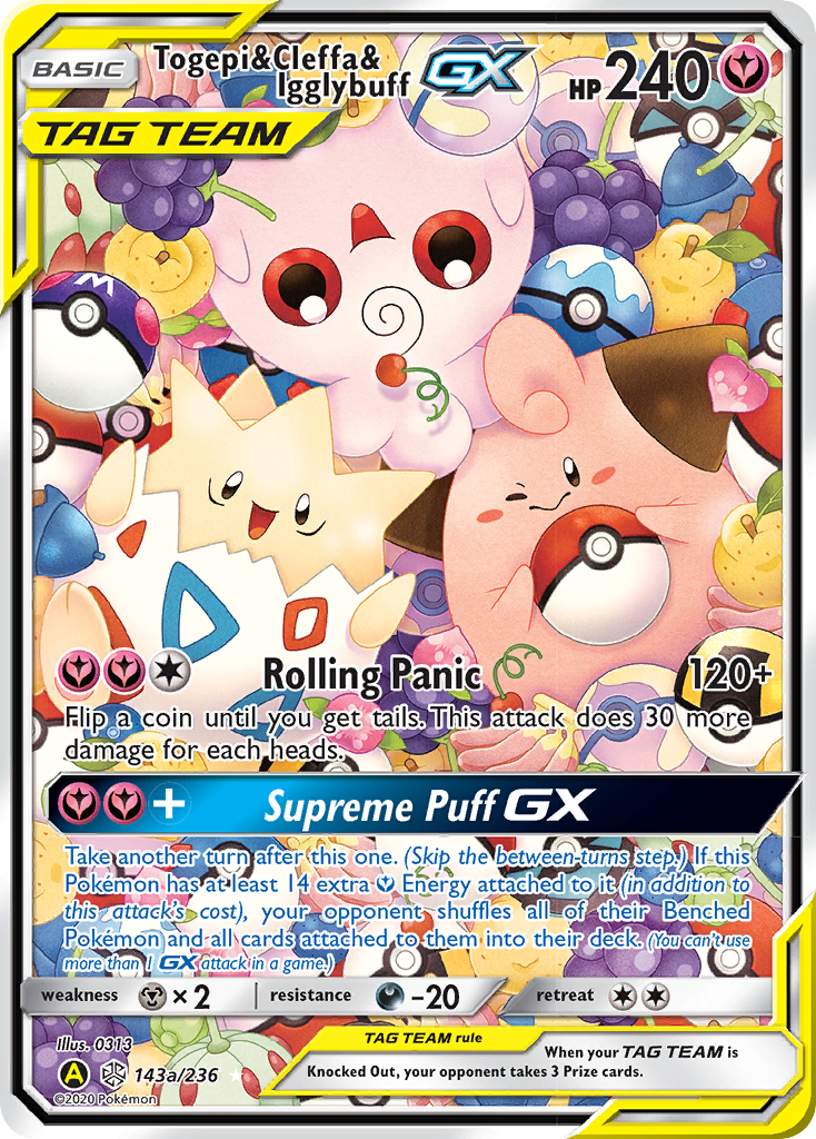 Togepi & Cleffa & Igglybuff GX (143a/236) [Alternate Art Promos] | Gamers Paradise