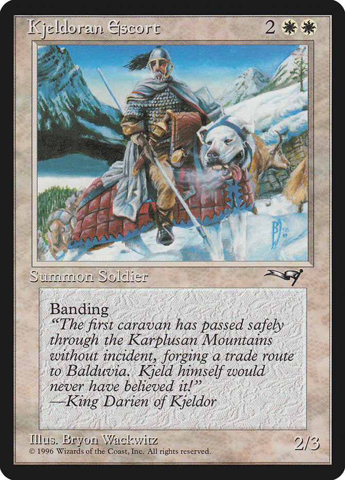Kjeldoran Escort (Mountain Background) [Alliances] | Gamers Paradise