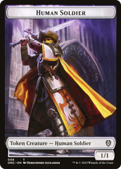 Human Soldier // Elephant Double-Sided Token [Phyrexia: All Will Be One Commander Tokens] | Gamers Paradise