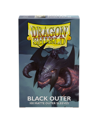 Dragon Shield: 100ct Outer Sleeves - Matte Black (Standard) | Gamers Paradise