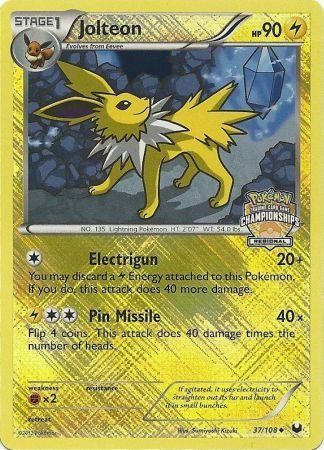 Jolteon (37/108) (Regional Championship) [League & Championship Cards] | Gamers Paradise