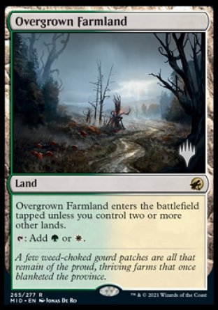 Overgrown Farmland (Promo Pack) [Innistrad: Midnight Hunt Promos] | Gamers Paradise