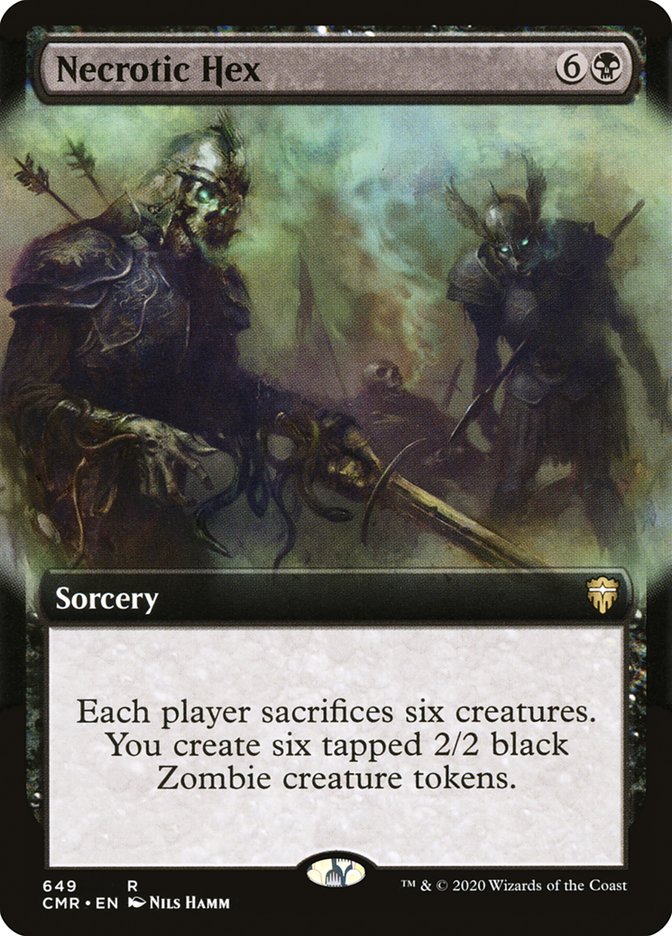 Necrotic Hex (Extended Art) [Commander Legends] | Gamers Paradise