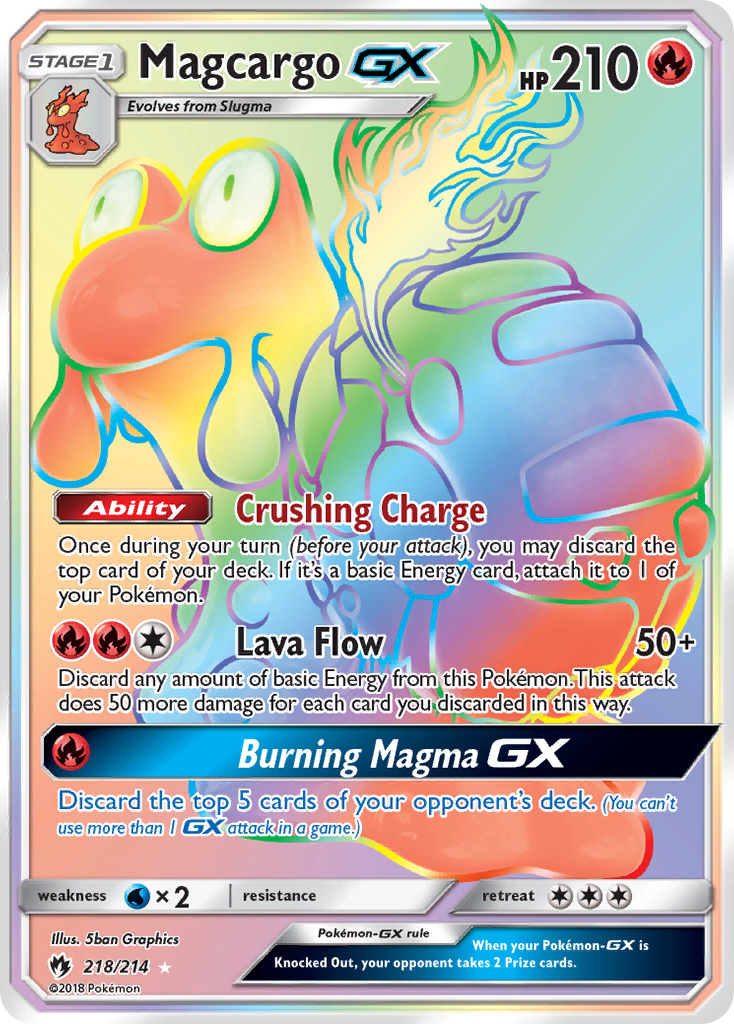 Magcargo GX (218/214) [Sun & Moon: Lost Thunder] | Gamers Paradise