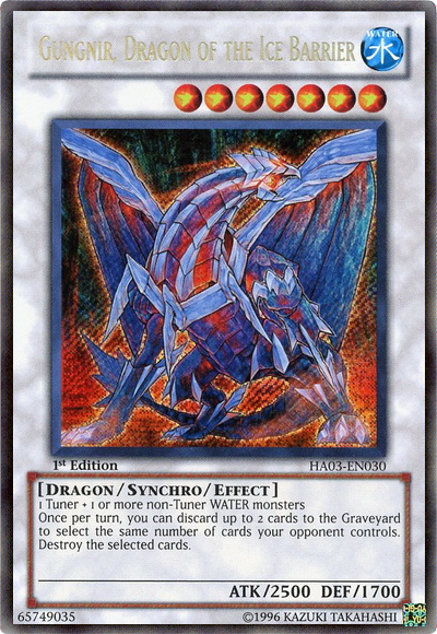 Gungnir, Dragon of the Ice Barrier [HA03-EN030] Secret Rare | Gamers Paradise