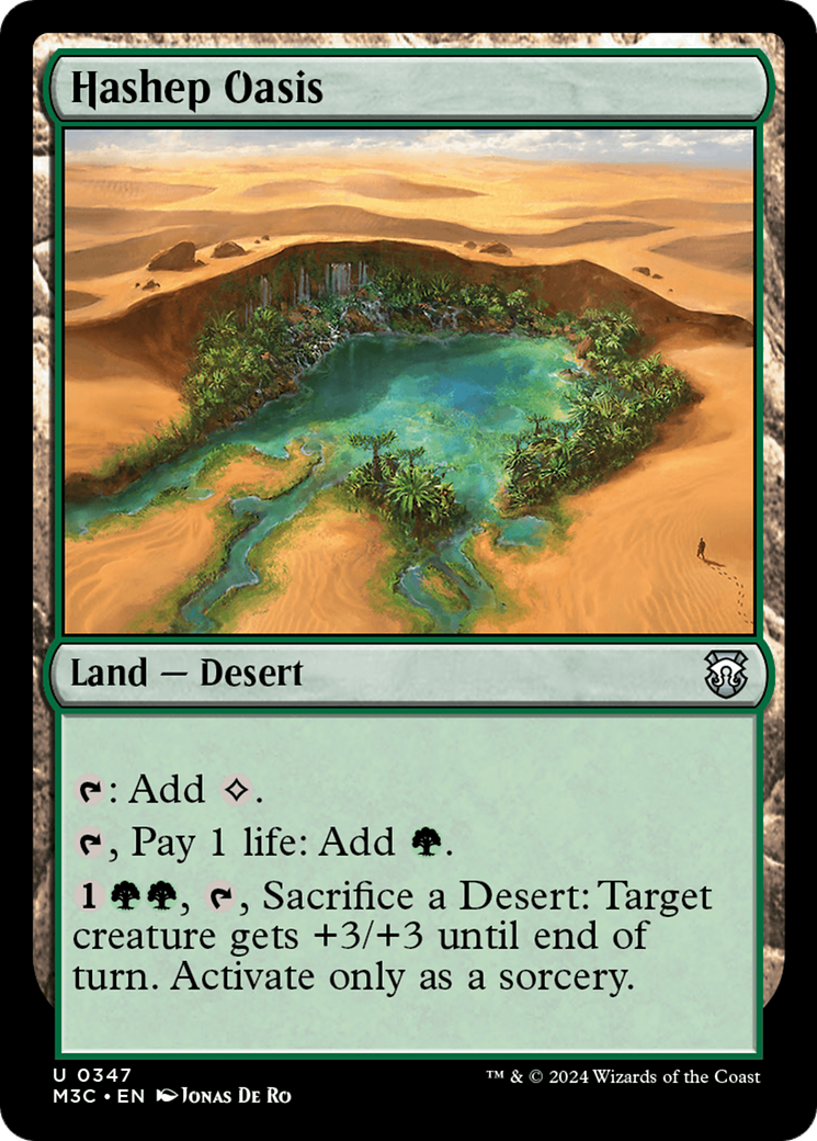 Hashep Oasis (Ripple Foil) [Modern Horizons 3 Commander] | Gamers Paradise