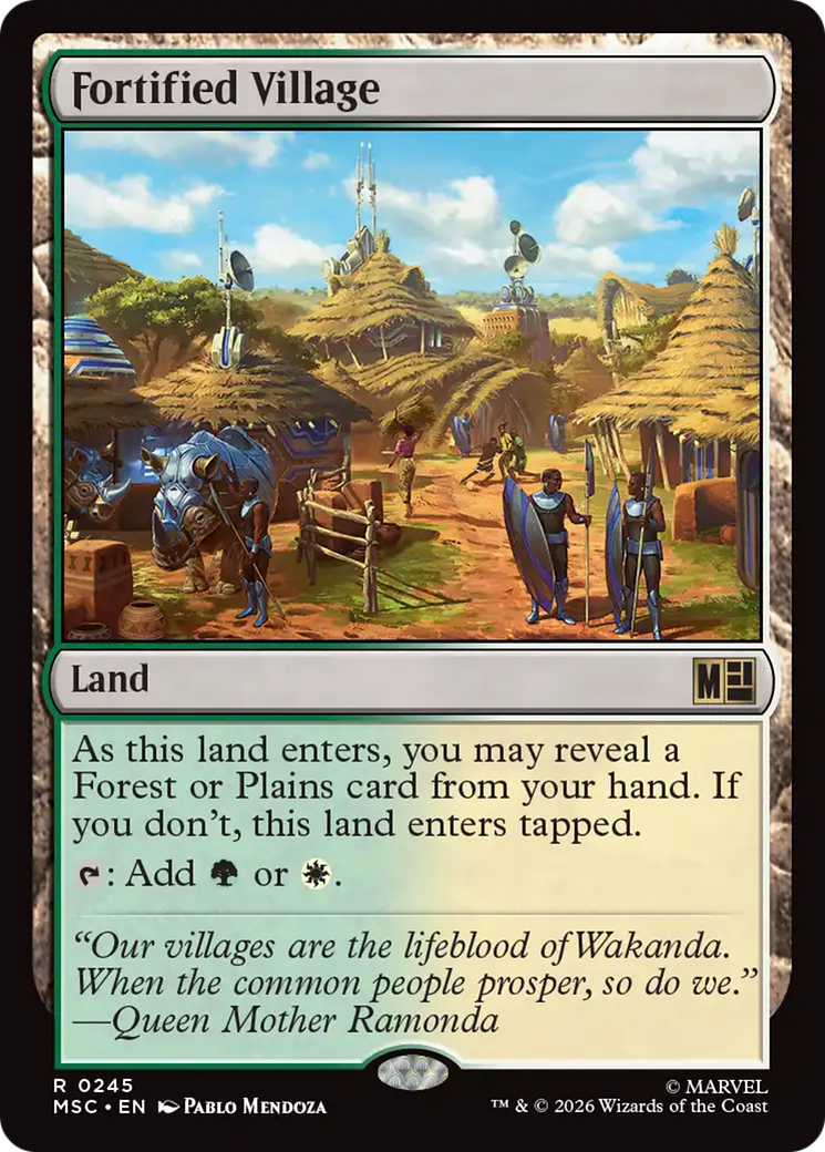 Fortified Village (Surge Foil) [Marvel Super Heroes Commander] | Gamers Paradise