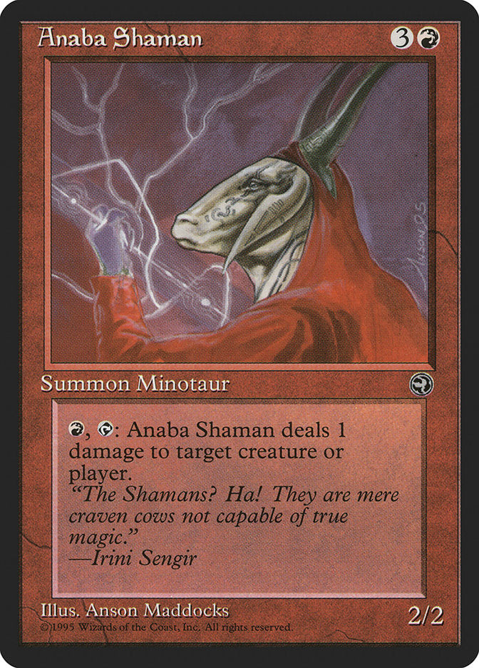 Anaba Shaman (Irini Sengir Flavor Text) [Homelands] | Gamers Paradise