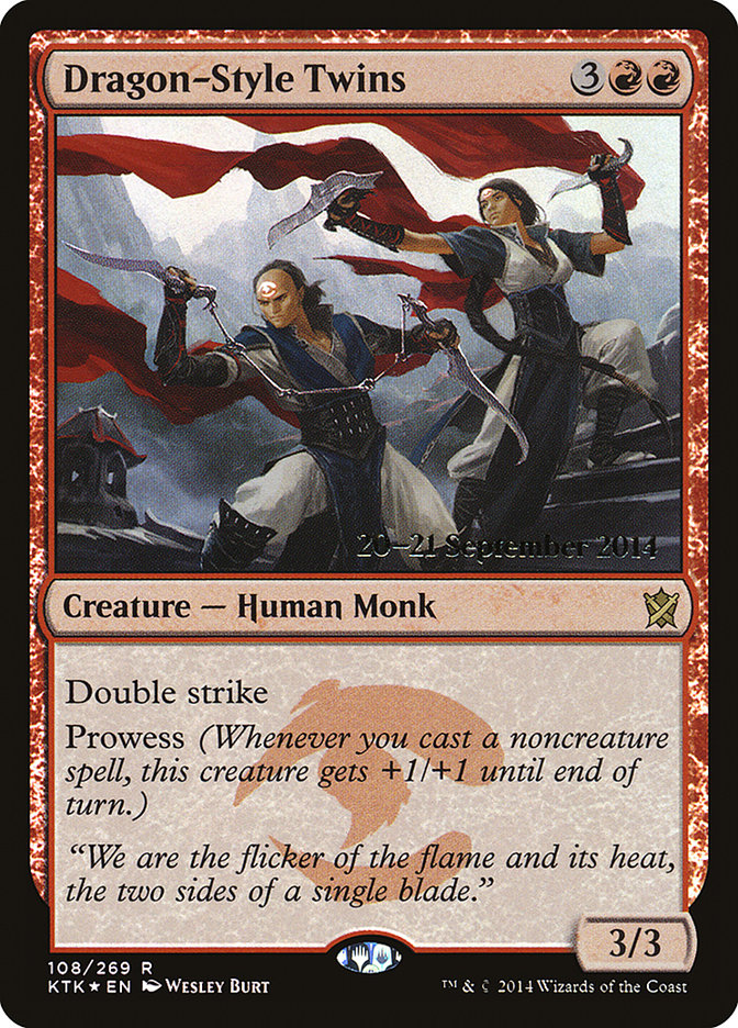 Dragon-Style Twins [Khans of Tarkir Prerelease Promos] | Gamers Paradise