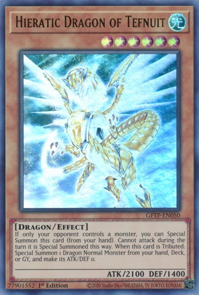 Hieratic Dragon of Tefnuit [GFTP-EN050] Ultra Rare | Gamers Paradise