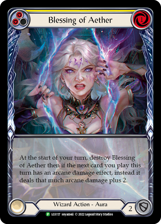 Blessing of Aether (Yellow) [LGS117] (Promo)  Rainbow Foil | Gamers Paradise