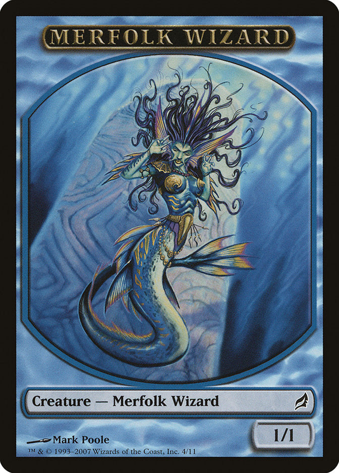 Merfolk Wizard Token [Lorwyn Tokens] | Gamers Paradise