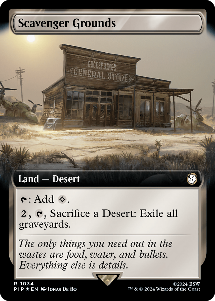 Scavenger Grounds (Extended Art) (Surge Foil) [Fallout] | Gamers Paradise
